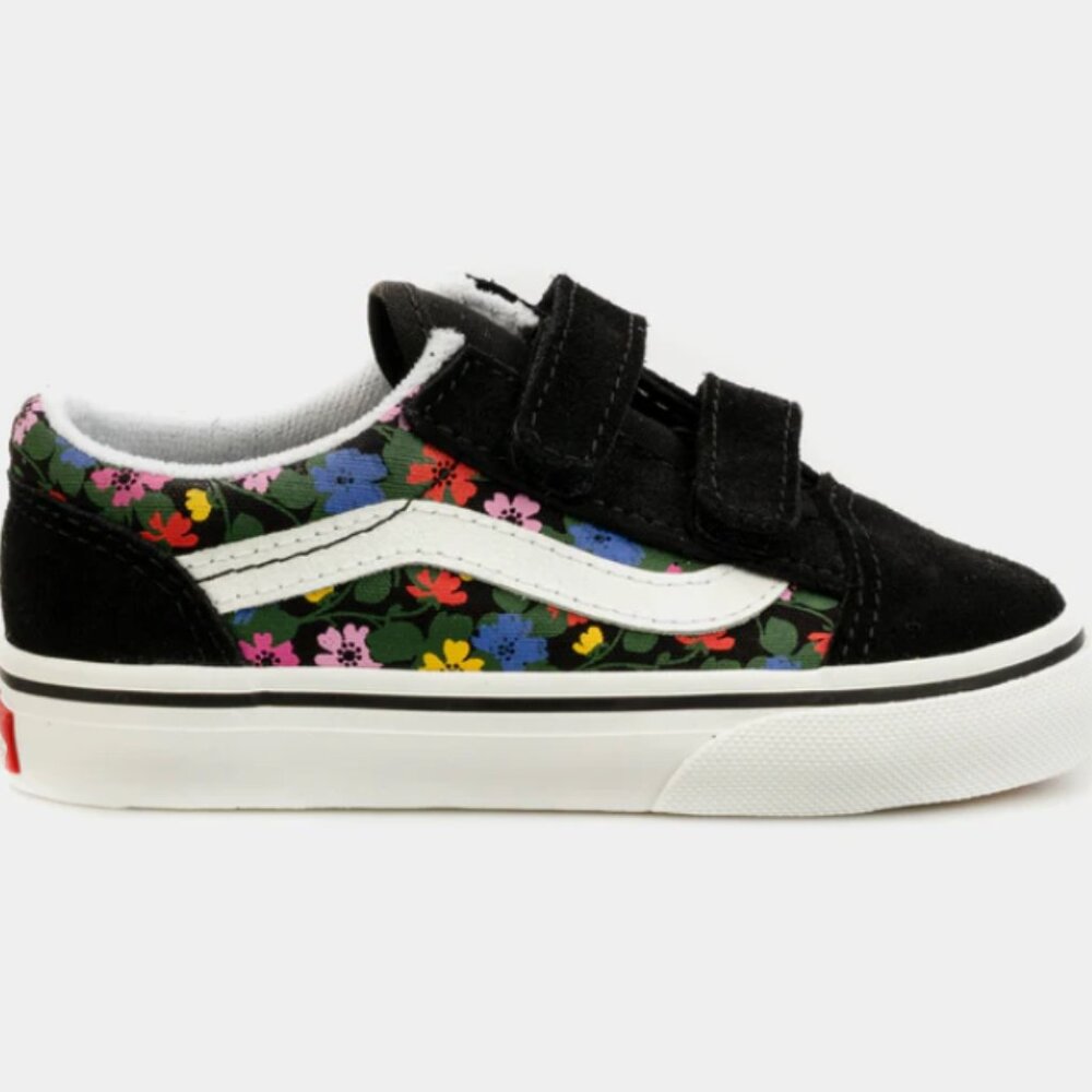 Girls Vans - Old Skool Preschool Skate Shoes Floral Size 7 Toddler
